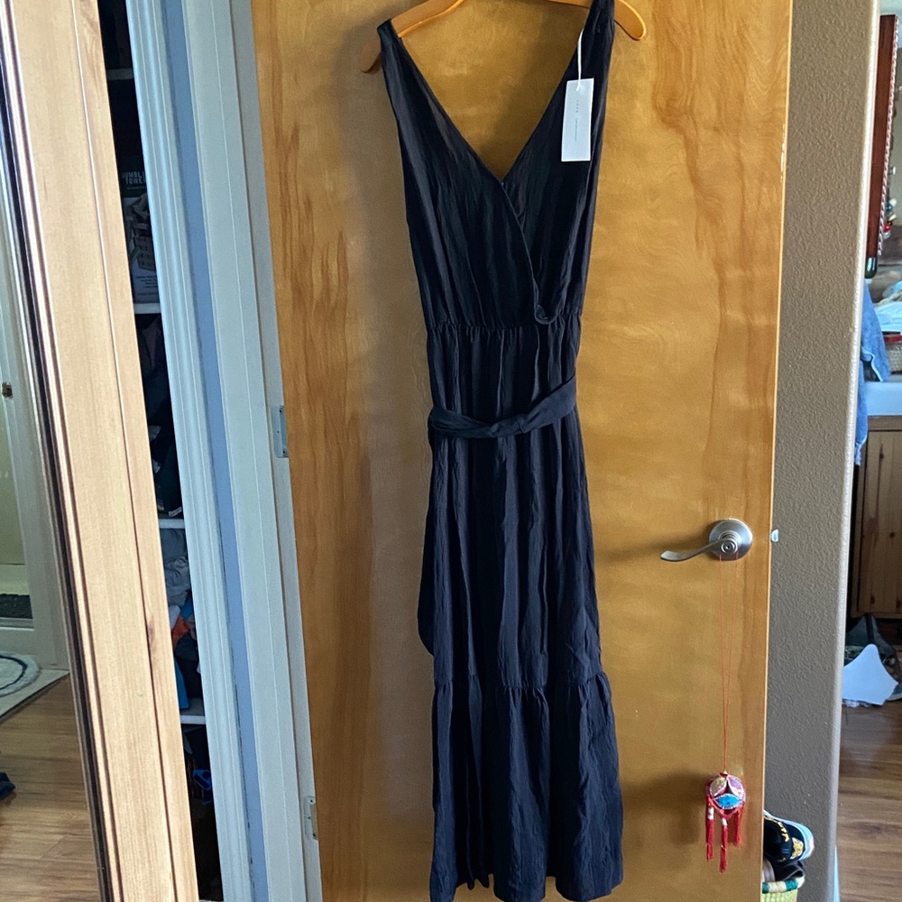 Long Black Dress Lush Violet The Waist L NWT